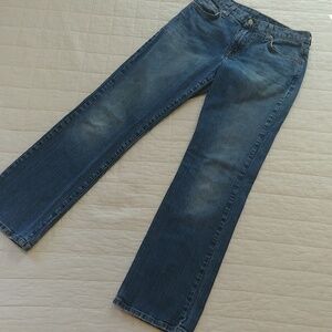 KALTEX Lucky Brand Dungarees size 6 thick denim straight leg classic fit